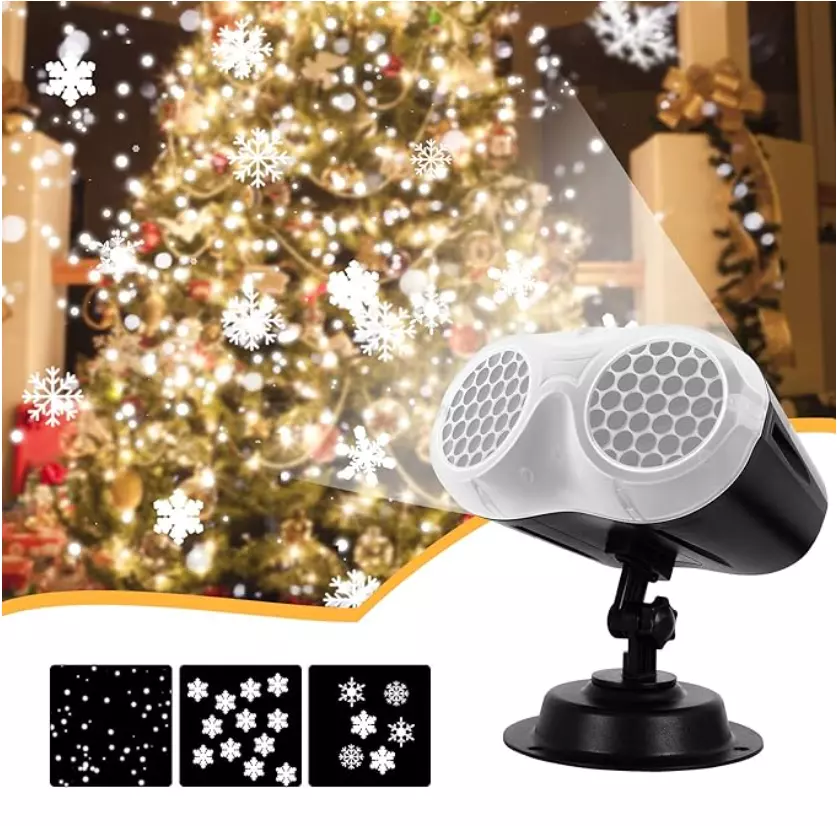 Christmas Lights UNIFUN Upgrade Dynamic Snowflake Projector Lights Snowfall Li