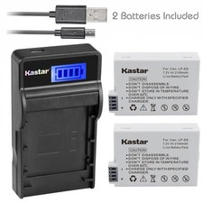 LPE8 Battery SLIM LCD Charger for Canon EOS 550D 600D 700D Rebel T2i T3i T4i T5i