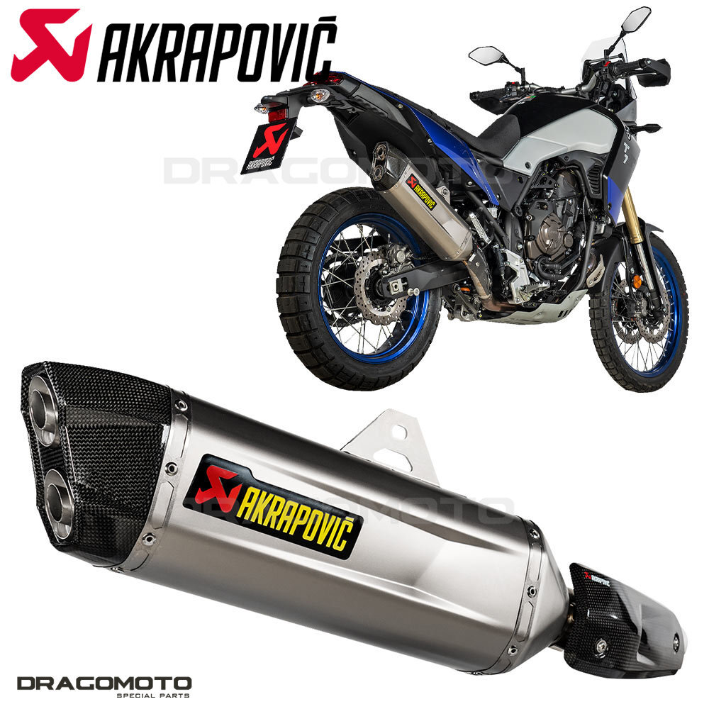 YAMAHA TENERE 700 2019-2024 Exhaust AKRAPOVIC Titanium S-Y7SO5
