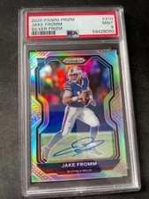 2020 Prizm Jake Fromm Silver Prizm Rookie Auto Autograph #310 PSA 9 Mint Bills