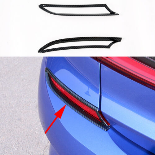 Carbon Fiber Rear Fog Light Cover Trim For BMW 3 Series G20 2019-21 Accessories - Picture 1 of 7
