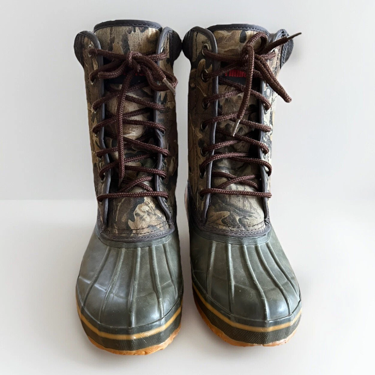 Timber Wolf Thermolite Camouflage Camo Waterproof Lace Up Boots Size 8Y Hunting