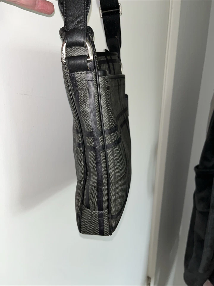 COACH F71061 Tattersall PVC Tech Messenger/Crossbody Unisex Bag Work Play Preppy - Image 4 of 4