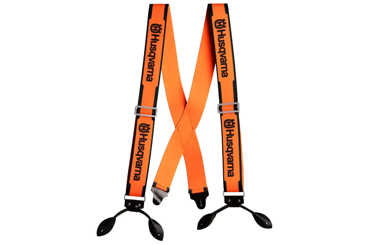 Bretelle Husqvarna con occhiello in cuoio