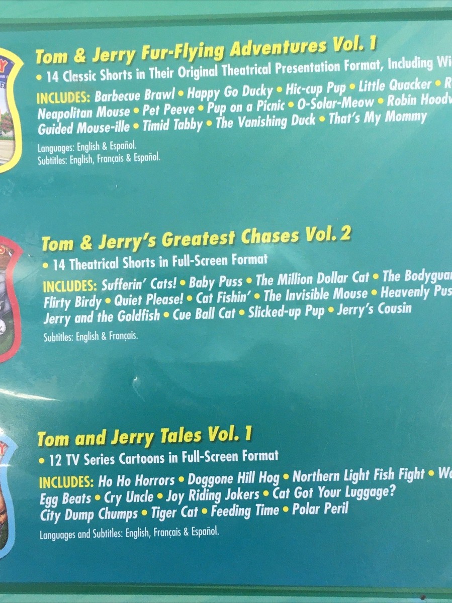 Tom and Jerry 3 Pack Fun DVD SET - 40 Episodes on 3 Discs Tom and Jerry 3 Pack Fun DVD SET - 40 Episodes on 3 Discs