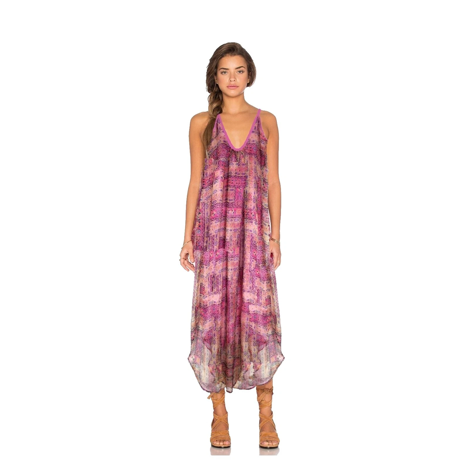 Vestidos Maxi Seda Gypsy para Mujeres
