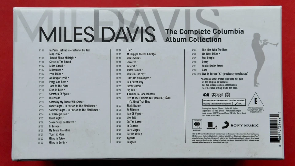 MILES DAVIS – The Complete Columbia Album Collection - BOX SET - 70x CD / DVD - Bild 4 von 4