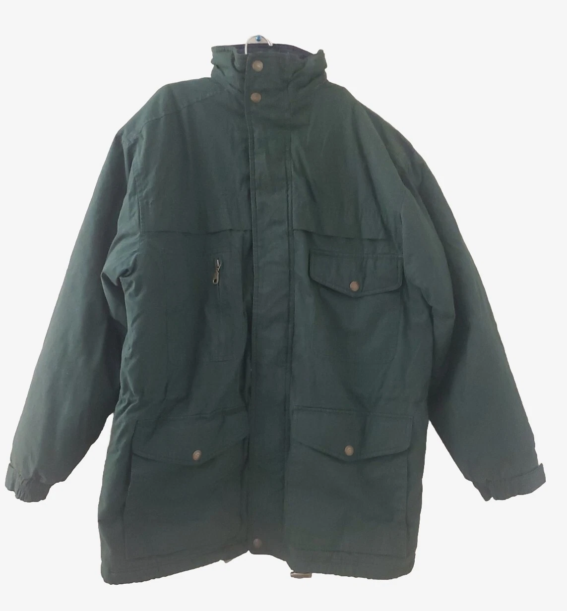 Pacific Trail Weatherproof Mens Winter Snow Jacket Coat SZ M Green Fleece Line*