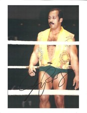 m1003  Johnny Rodz  signed vintage Wrestling Photo w/COA *BONUS*
