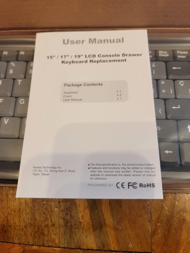 Black Box Spanish Keyboard For KVT419A-R4 SSKT0027502 - Image 2 of 4