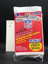 1989 Pro Set Series 2 Football Cards, 1 Sealed Wax PACK From Wax Box, 14 Cards
