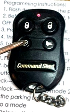 COMMANDSTART remote KEYLESS control carstarter Red LED key FOB 395 i 1-way