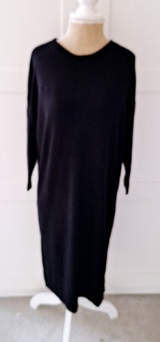 Vero Moda Ladies Black Knee Length Jumper Dress Size 10/12 BNWT Rrp £35 - Picture 2 of 7