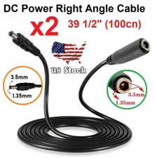 x2 1M / 39.1/2" DC Male-to-Female Power Extension DC 3.5x 1.35mm Connector cable
