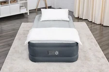 SleepLux Twin Air Mattress | Supersoft Snugable Top, Extra Durable ... Fast Ship
