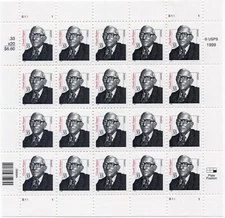 Scott #3426 Claude Pepper (Senator) Sheet of 20 Stamps - MNH