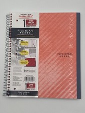 Mead Five Star, 1 Subject Wide Rule 100 Sheets Notebook, Water Resistant Cover