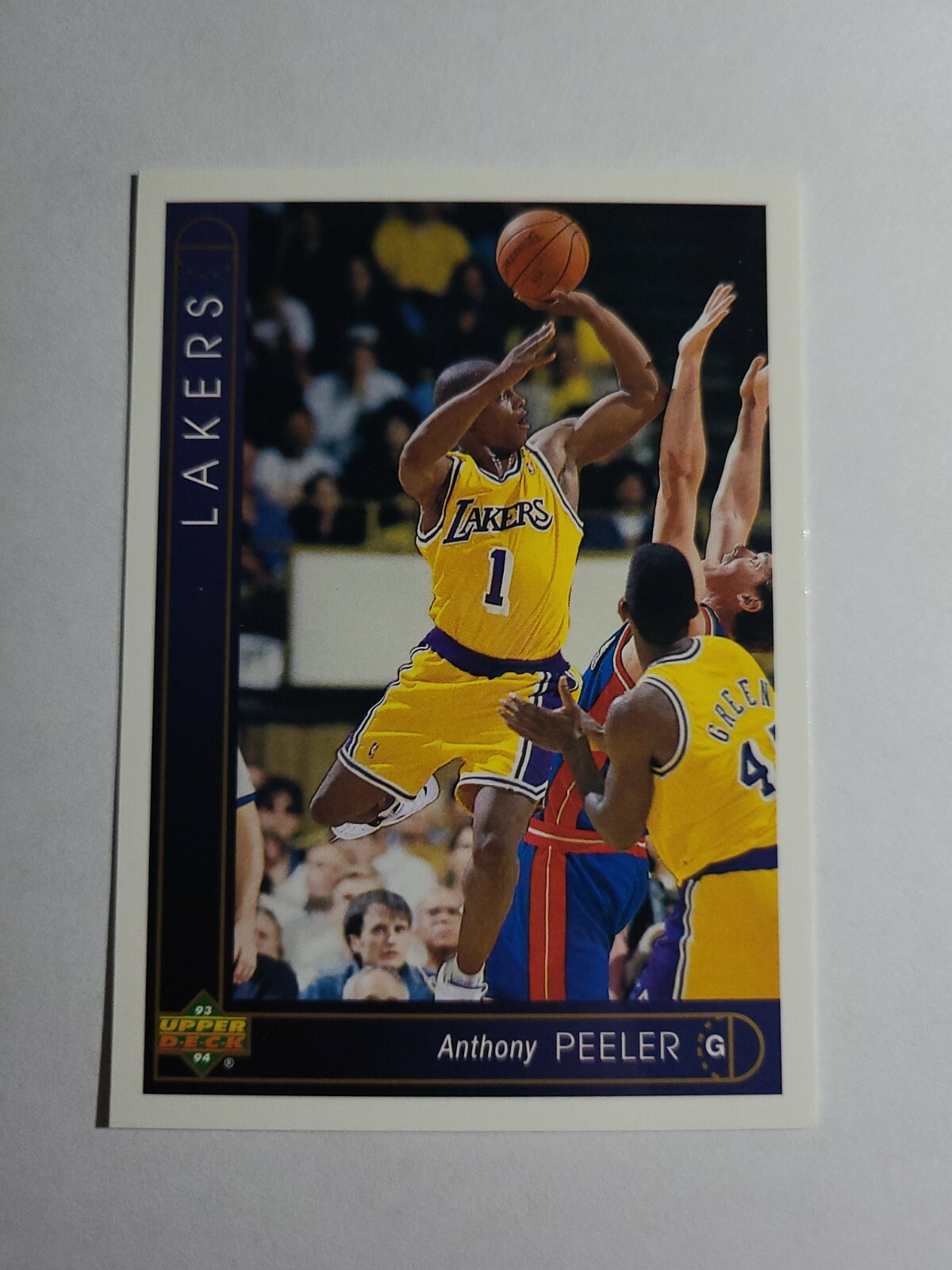 ANTHONY PEELER 1993-94 UPPER DECK BASKETBALL CARD # 130 D6749
