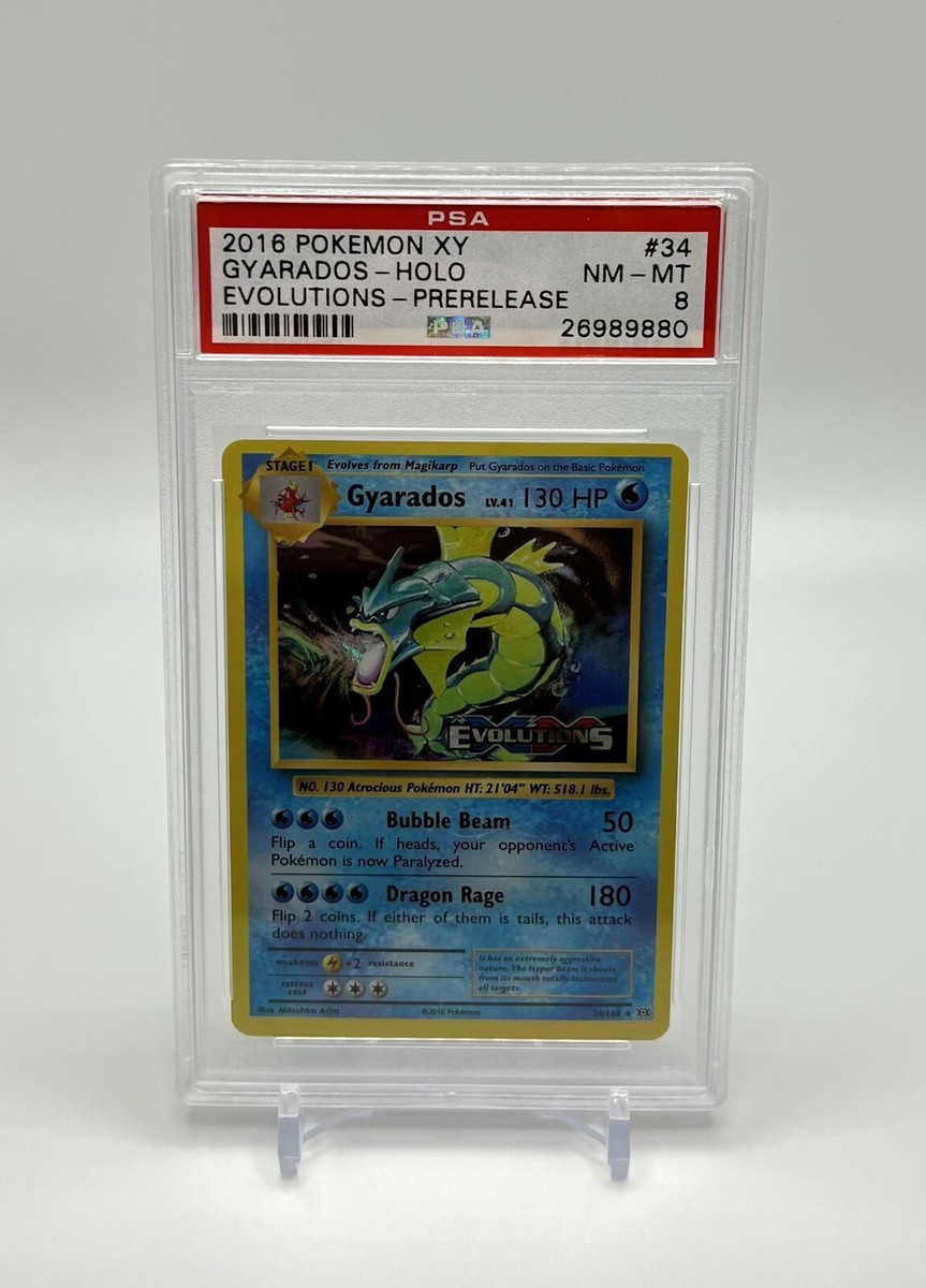 Pokemon Card - Gyarados 34/108 - XY Evolutions - Prerelease - Holo