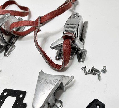 Vintage Marker Elastomat Ski Bindings Made In Germany Metal - 第 5/18 張圖片