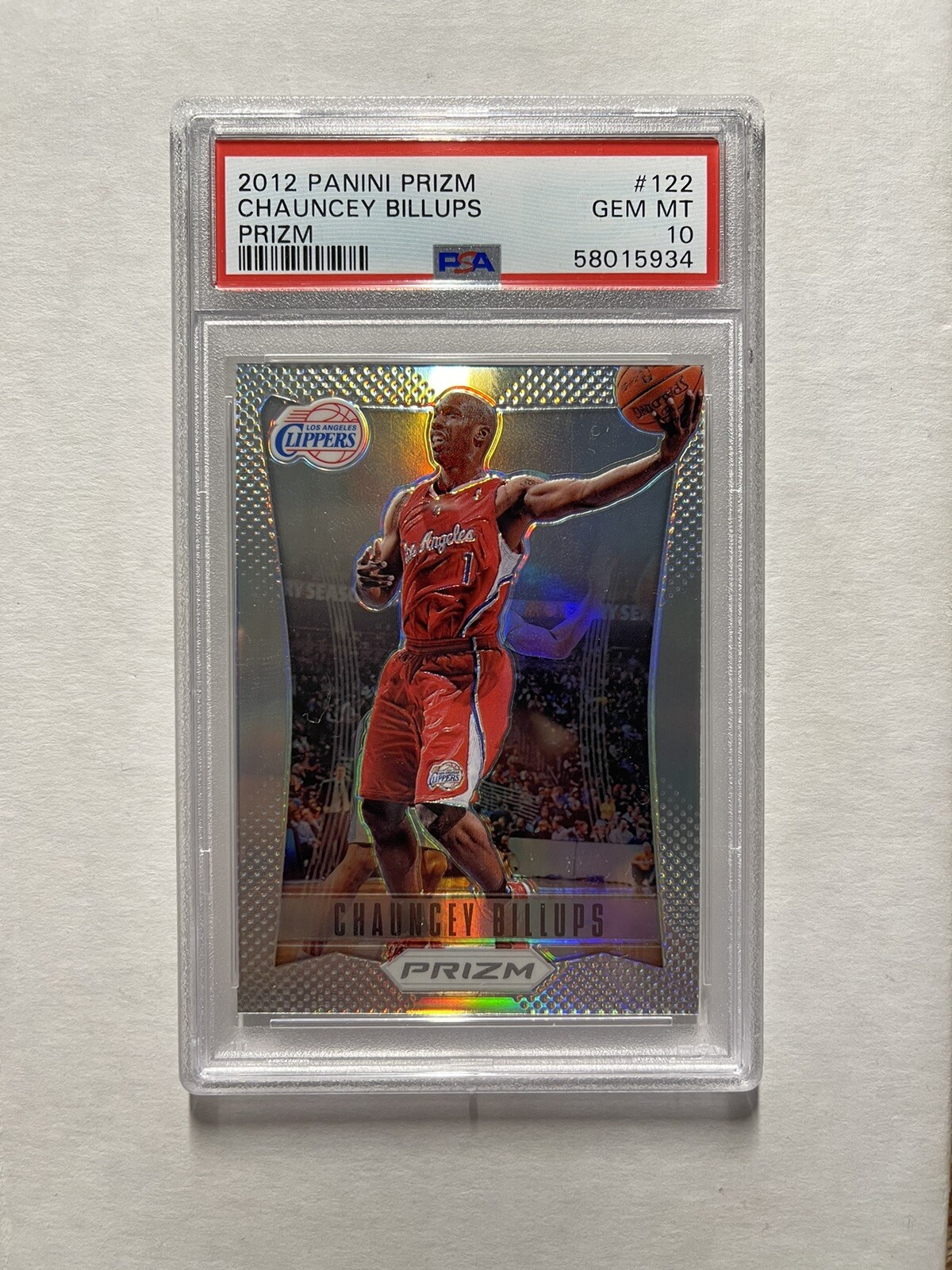 Chauncey Billups 2012-13 Panini Prizm #122 Silver Prizms PSA 10 Gem Mint
