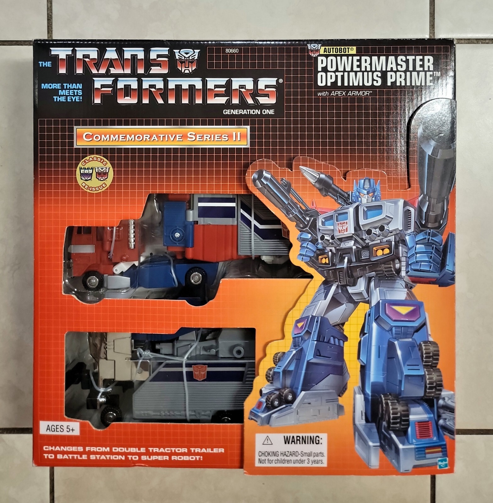 TRANSFORMERS G1  POWERMASTER OPTIMUS PRIME REISSUE RARE! TRU AUTOBOT TOY GINRAI
