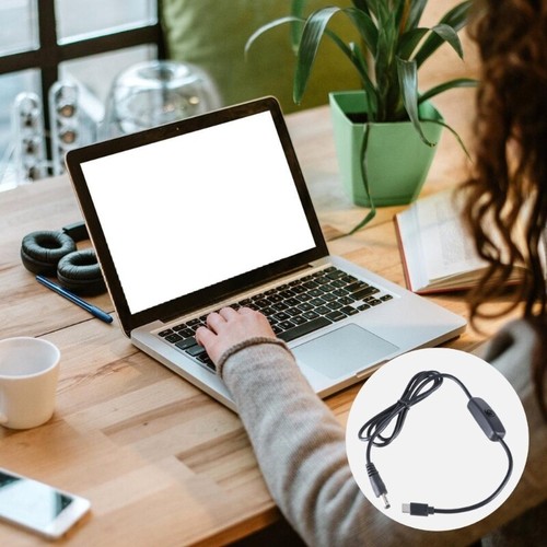 Portable USB C to DC5521 Charging Wire 5V to 12V Step Up Voltages Converter Cord - Afbeelding 4 van 8