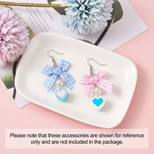 1Box Resin Polymer Clay Marshmallow Heart Flat Round Handmade Resin Dangle Charm - Picture 12 of 12