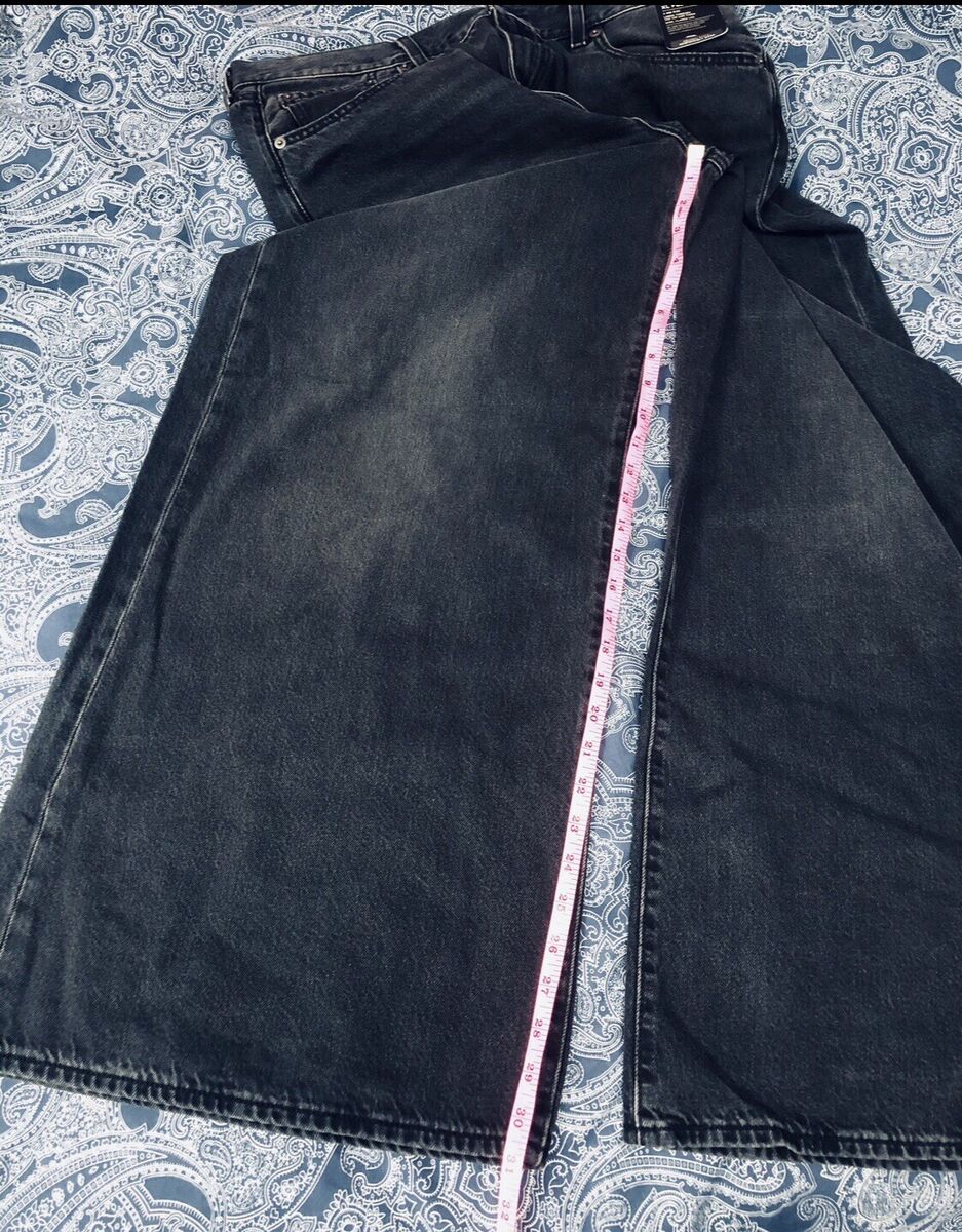 LEVIS XL Flood Super Wide Flare Leg Relaxed Slouchy Black LEVIS XL Flood Super Wide Flare Leg Relaxed Slouchy Black