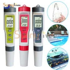 Digital PH/EC/TDS/TEMP Tester Water Quality Monitor Water pH Tester