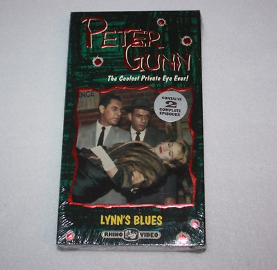 PETER GUNN - LYNNS BLUES - TAKE FIVE FOR MURDER (VHS, 1992) 2 EPISODES NEW