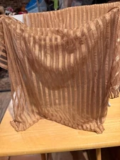 Elegance By Lavello Sheer Scarf GOLD 72" X 15"