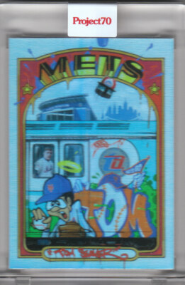 2021 Topps Project 70 Mets Tom Seaver Rainbow Foil #185 CES (1972) 30/70