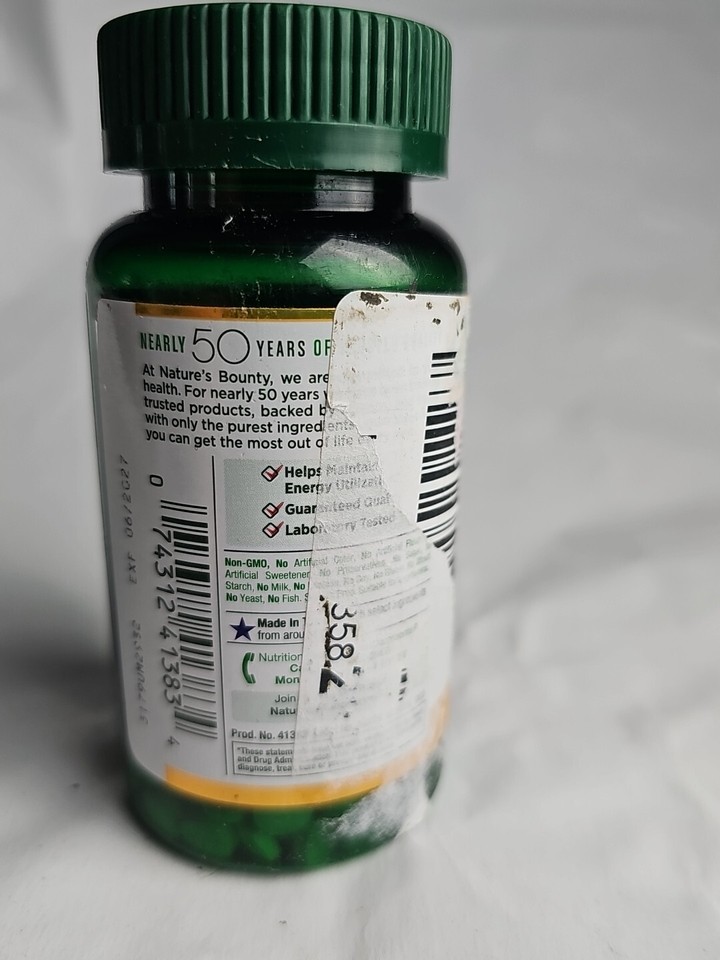 NATURE'S BOUNTY 100 Iron Tablets 65 MG Support Red Blood Cell