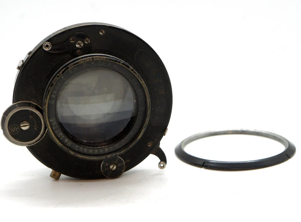 SCHNEIDER KREUZNACH XENAR 4.5/18 cm Large Format lens COMPUR shutter COVERS 5x7" - Image 2 of 3