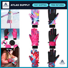 Kids Winter Ski Gloves - 3 Pairs Waterproof Warm Snow Mittens for Outdoor Fun