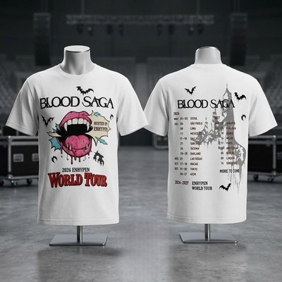 ENHYPEN WORLD TOUR BLOOD SAGA Concert Merch 2D T-Shirt