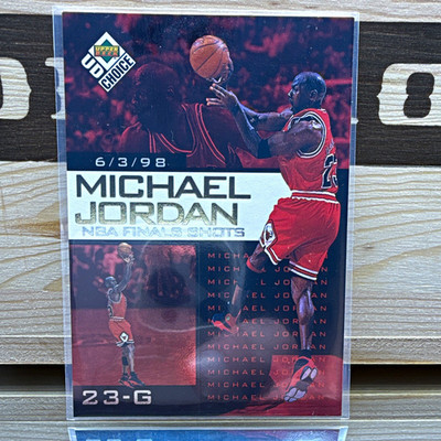 Upper Deck 1998 UD Choice NBA Finals Shots Insert #23-G Michael Jordan Bulls