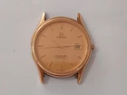 1980s GENTS GOLD PLATED OMEGA SEAMASTER QUARTZ GOOD CONDITION NOT RUNNING