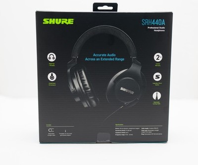 Shure SRH440A Professional Over Ear Black Studio Reference Monitoring Headphones
