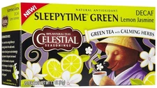 Celestial Seasonings Sleepytime Decaf Lemon Jasmine Green Tea 20 Bags 6 Pack