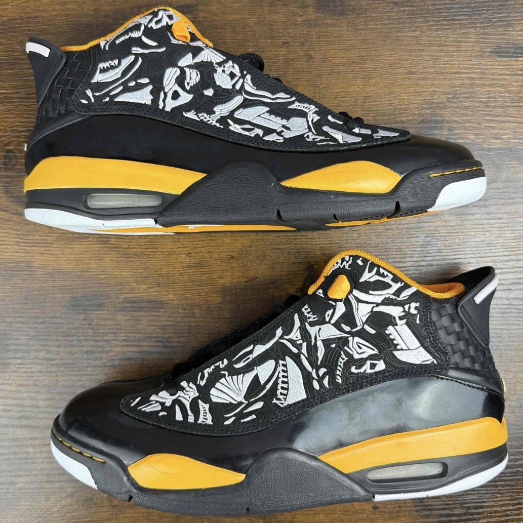 NEW Vintage Air Jordan Dub Zero Black Maize Size 10.5 311046-071