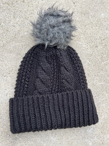 Gorro North Face para niños negro liso talla única esquí snowboard invierno borla - Imagen 7 de 8