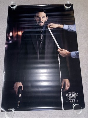 JOHN WICK: CHAPTER 2 DS ROLLED ORIGINAL ONE SHEET MOVIE POSTER KEANU REEVES 2017