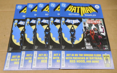 Batman Day 2025 Gotham Sampler Preview x5 Lot CANCELLED RedHood 1 Felker Martin