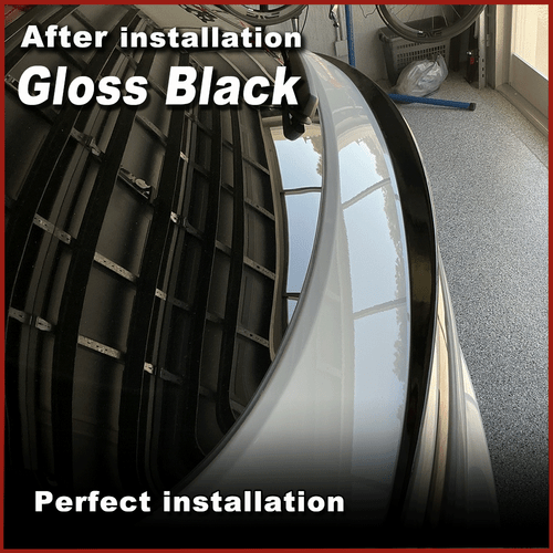 Fit For Porsche Cayenne 2018-2020 Gloss Black Rear Middle Trunk Spoiler Wing Lip - Picture 5 of 11