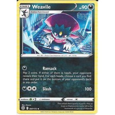 087/172 Weavile Uncommon : Pokemon Trading Card Game SWSH09 Brilliant Stars TCG