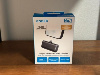 Anker Nano Power Bank 22.5W Dual USB-C Connector - Black (AKA1653)