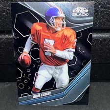 Topps 2024 Chrome Black John Elway Denver Broncos #116 Base Set Football Card