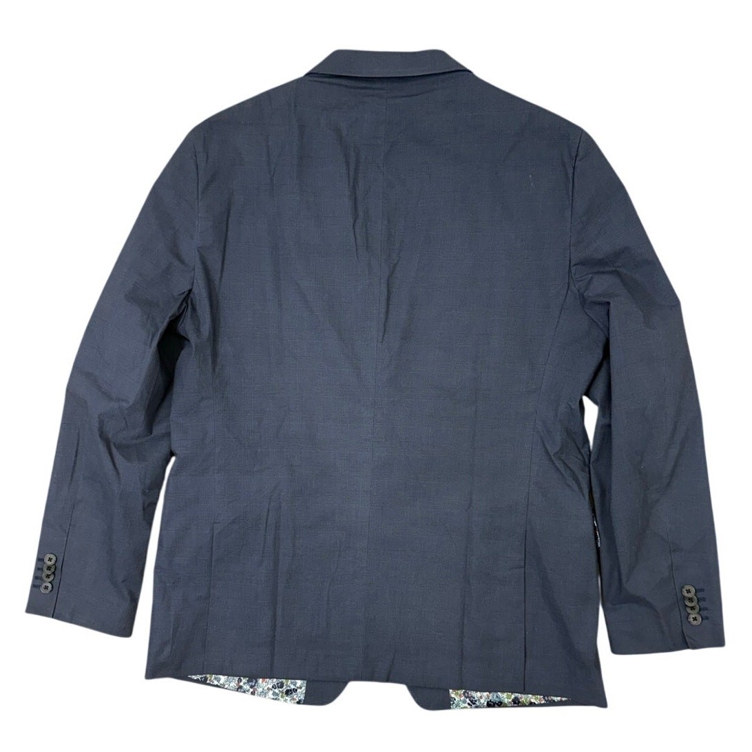 Original Penguin Men’s 44R Blue Summer Blazer Cotton Floral Lining Two Button image 3